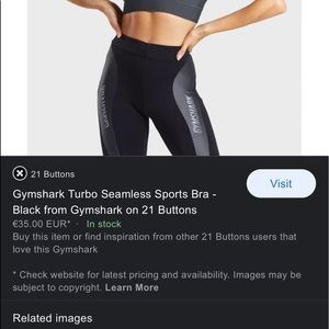Gymshark turbo leggings black S